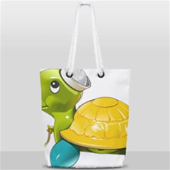 Turtle Sea Turtle Leatherback Turtle Full Print Rope Handle Tote (small) by Sapixe