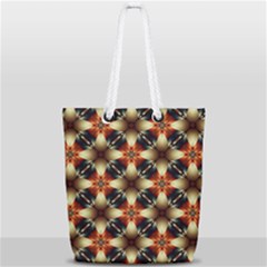 Kaleidoscope Image Background Full Print Rope Handle Tote (small) by Sapixe