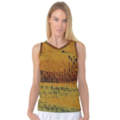 Fabric Textile Texture Abstract Women s Basketball Tank Top by Sapixe