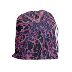 Fabric Textile Texture Macro Photo Drawstring Pouches (extra Large) by Sapixe