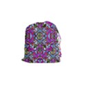 Multicolored Floral Collage Pattern 7200 Drawstring Pouches (Small)  View1