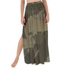 Country Boy Fishing Camouflage Pattern Maxi Chiffon Tie-up Sarong by Bigfootshirtshop