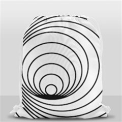 Spiral Eddy Route Symbol Bent Drawstring Bag (small) by Nexatart