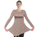 Background Abstract Colorful Long Sleeve Tunic  View1