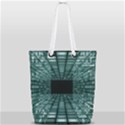 Abstract Perspective Background Full Print Rope Handle Tote (Small) View1