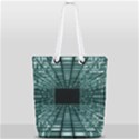 Abstract Perspective Background Full Print Rope Handle Tote (Small) View2
