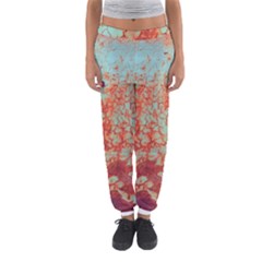 Orange Blue Rust Colorful Texture Women s Jogger Sweatpants by Nexatart