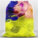 Abstract Bubbles Oil Drawstring Bag (Large) View1