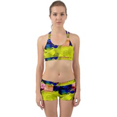 Abstract Bubbles Oil Back Web Gym Set by Nexatart