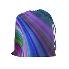 Background Abstract Curves Drawstring Pouches (extra Large) by Nexatart