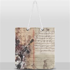 Art Collage Design Colorful Color Full Print Rope Handle Tote (large) by Nexatart