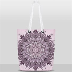 Mandala Pattern Fractal Full Print Rope Handle Tote (small) by Nexatart