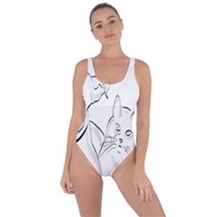 Dog Cat Pet Silhouette Animal Bring Sexy Back Swimsuit by Sapixe