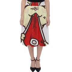 Doggy Dog Puppy Animal Pet Figure Folding Skater Skirt by Sapixe