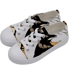 Dog Sitting Pet Collie Animal Kids  Low Top Canvas Sneakers by Sapixe