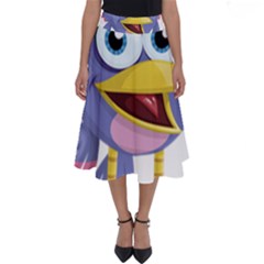 Bird Violet Beak Feather Fun Perfect Length Midi Skirt by Sapixe