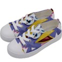 Bird Violet Beak Feather Fun Kids  Low Top Canvas Sneakers View2