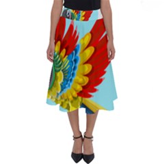 Parrot Animal Bird Wild Zoo Fauna Perfect Length Midi Skirt by Sapixe