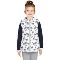 Tropical Pattern Kid s Hooded Puffer Vest by Valentinaart