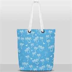Tropical Pattern Full Print Rope Handle Tote (small) by Valentinaart
