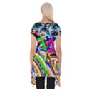 Colorful Bicycles In A Row Short Sleeve Side Drop Tunic View2