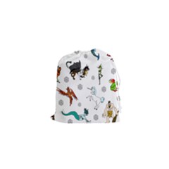 Dundgeon And Dragons Dice And Creatures Drawstring Pouches (xs)  by IIPhotographyAndDesigns