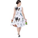 Dundgeon and Dragons Dice and Creatures V-Neck Midi Sleeveless Dress  View2