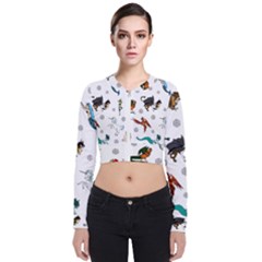 Dundgeon And Dragons Dice And Creatures Zip Up Bomber Jacket by IIPhotographyAndDesigns