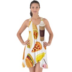 53356631 L Show Some Back Chiffon Dress by caloriefreedresses