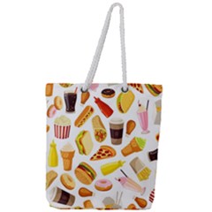 53356631 L Full Print Rope Handle Tote (large) by caloriefreedresses
