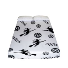 Witches And Pentacles Fitted Sheet (full/ Double Size) by IIPhotographyAndDesigns