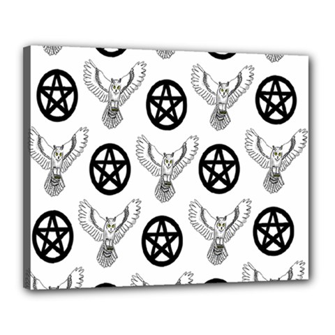 Owls And Pentacles Canvas 20  X 16  by IIPhotographyAndDesigns