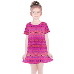 Pink And Purple And Peacock Created By Flipstylez Designs Kids  Simple Cotton Dress by flipstylezfashionsLLC