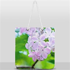 Elegant Pink Lilacs In Spring Full Print Rope Handle Tote (large) by FunnyCow