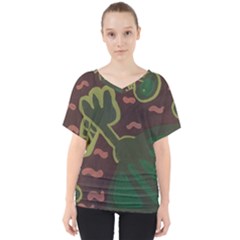 The Desert Plant V-neck Dolman Drape Top by snowwhitegirl