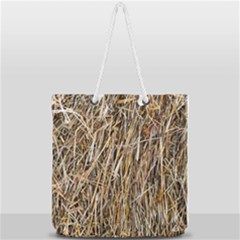 Dry Hay Texture Full Print Rope Handle Tote (large) by FunnyCow