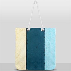 Flat Angle Full Print Rope Handle Tote (large) by FunnyCow