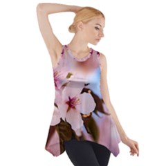 Three Sakura Flowers Side Drop Tank Tunic by FunnyCow
