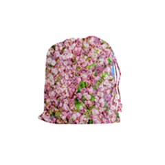 Almond Tree In Bloom Drawstring Pouches (medium)  by FunnyCow