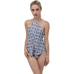 Boots Grey Go With The Flow One Piece Swimsuit by snowwhitegirl