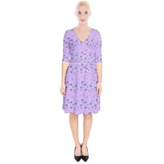 Heart Drops Violet Wrap Up Cocktail Dress by snowwhitegirl