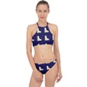 Navy Boots Racer Front Bikini Set View1