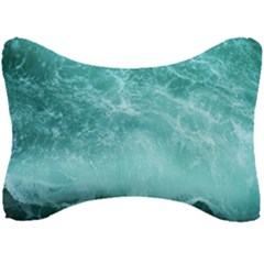 Green Ocean Splash Seat Head Rest Cushion by snowwhitegirl