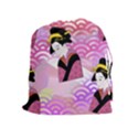 Japanese Abstract Pink Drawstring Pouch (XL) View1