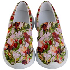 Fruit Blossom Pink Kid s Lightweight Slip Ons by snowwhitegirl