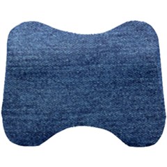 Blue Denim Head Support Cushion by snowwhitegirl