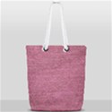 Pink  Denim Full Print Rope Handle Tote (Small) View2