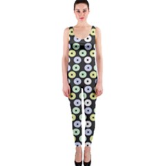 Eye Dots Grey Pastel One Piece Catsuit by snowwhitegirl