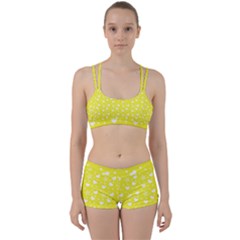 Hearts And Star Dot Yellow Women s Sports Set by snowwhitegirl