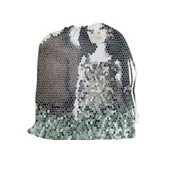 Dolls Stained  Glass Drawstring Pouch (xl) by snowwhitegirl